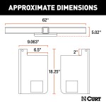 CURT Weld On Trailer Hitch Receiver with Adjustable Installation CURT weld on trailer hitch with 2-1/2 inch receiver, adjustable installation for trucks and SUVs