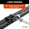 Image of 5th wheel safety chain anchors with durable powder coat finish and installation components.