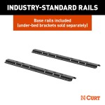 CURT A16 5th Wheel Hitch and S20 Slider for Towing Stability CURT A16 5th wheel hitch with S20 slider ensuring smooth, quiet, and powerful towing of up to 16,000 lbs.