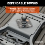 CURT 5th Wheel Gooseneck Adapter with 30K GTW Capacity CURT 5th Wheel Gooseneck Adapter Plate with ball hitch for versatile towing.