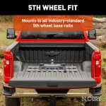 CURT 5th Wheel Gooseneck Adapter with 30K GTW Capacity CURT 5th Wheel Gooseneck Adapter Plate with ball hitch for versatile towing.