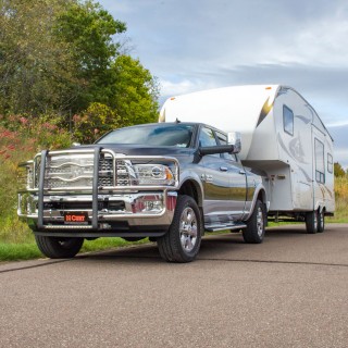 CURT A20 5th Wheel Hitch for Smooth Quieter Towing Experience CURT A20 5th wheel hitch with patented cast yoke and black carbide finish