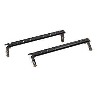 CURT 5th Wheel Base Rails with Gloss Black Powder Coat Finish Set of CURT 5th wheel base rails with industry-standard fit and gloss black coating.