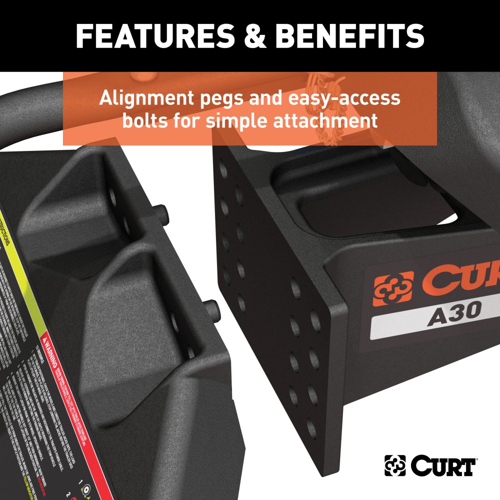 CURT A30 5th Wheel Hitch - Smoother and Quieter Towing CURT A30 5th wheel hitch offering 30,000 lbs capacity with advanced technology