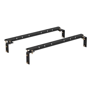 CURT 5th Wheel Base Rails with Durable Carbide Finish CURT 5th wheel base rails featuring industry-standard compatibility and durable finish.