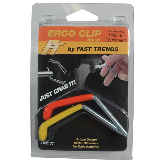 REESE Towpower Ergonomic Ergo Clip for Hitch Pins REESE Towpower Ergo clip with rubber grip for easy hitch attachment.