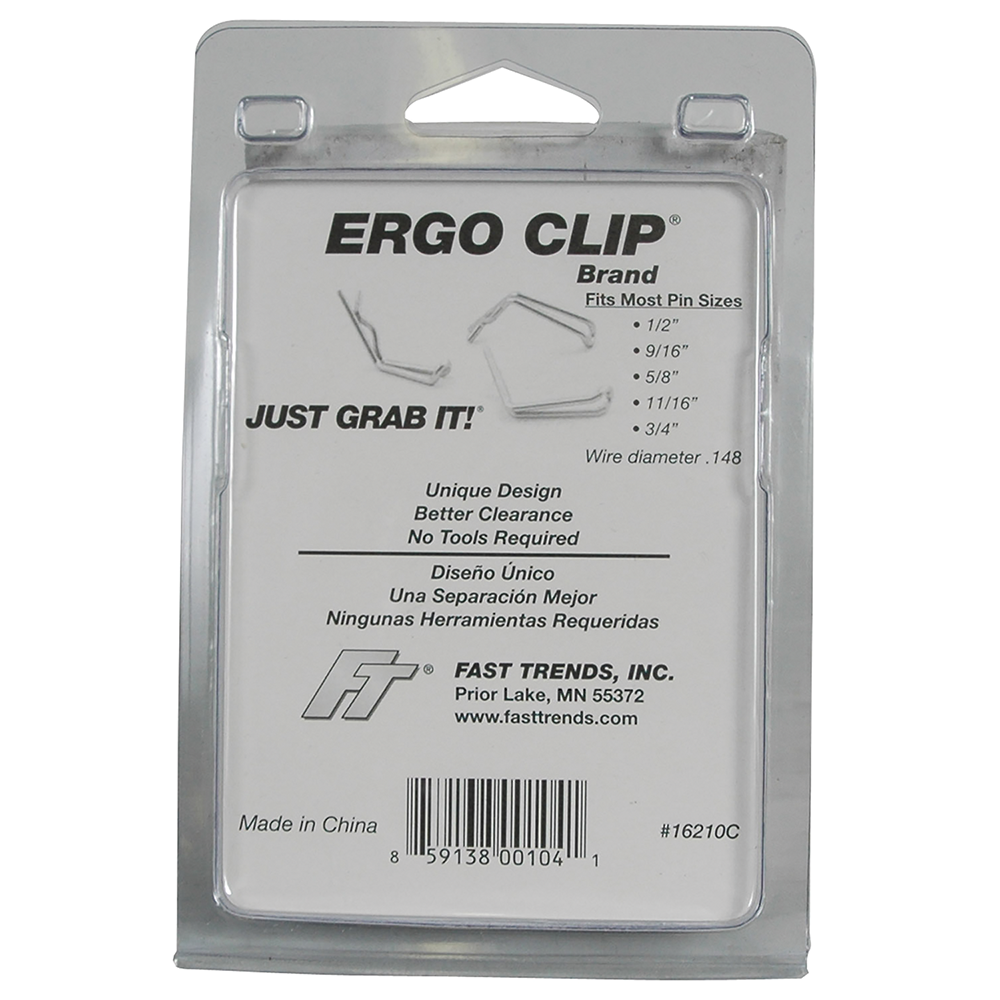 REESE Towpower Ergonomic Ergo Clip for Hitch Pins REESE Towpower Ergo clip with rubber grip for easy hitch attachment.