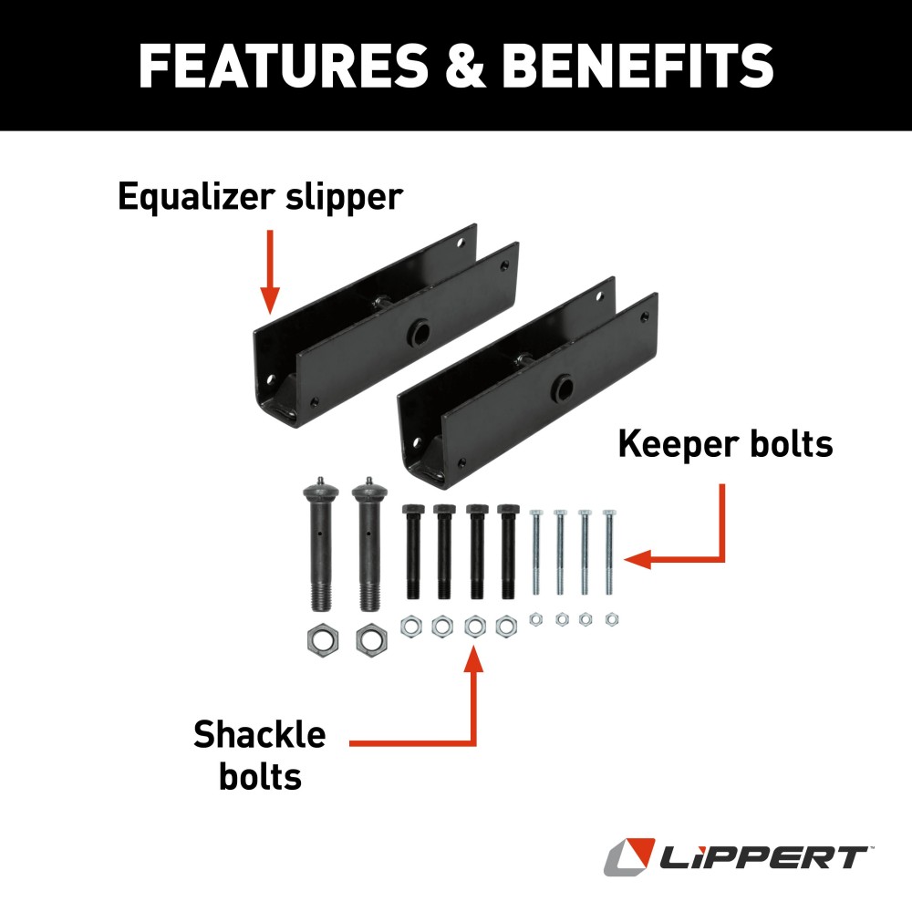 Lippert Replacement Trailer Axle AP Kit Components Lippert AP kit components for trailer axle replacement, ensuring quality and durability