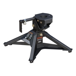 CrossWing 5th Wheel Hitch with 20,000 lb Capacity and ShockDrop Tech CrossWing 5th wheel hitch featuring ShockDrop technology and a lightweight, durable steel frame.
