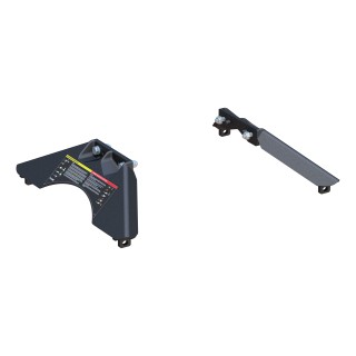 CURT A20 5th Wheel Hitch Legs with Easy Mounting System CURT A20 5th Wheel Hitch Legs featuring alignment pegs and durable finish