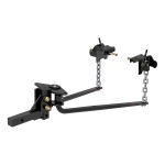 CURT Round Bar Weight Distribution Hitch with Lubrication System CURT weight distribution hitch offering smooth towing with lubrication
