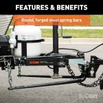 CURT Round Bar Weight Distribution Hitch with Lubrication System CURT round bar weight distribution hitch with built-in lubrication, shank, and sway control.