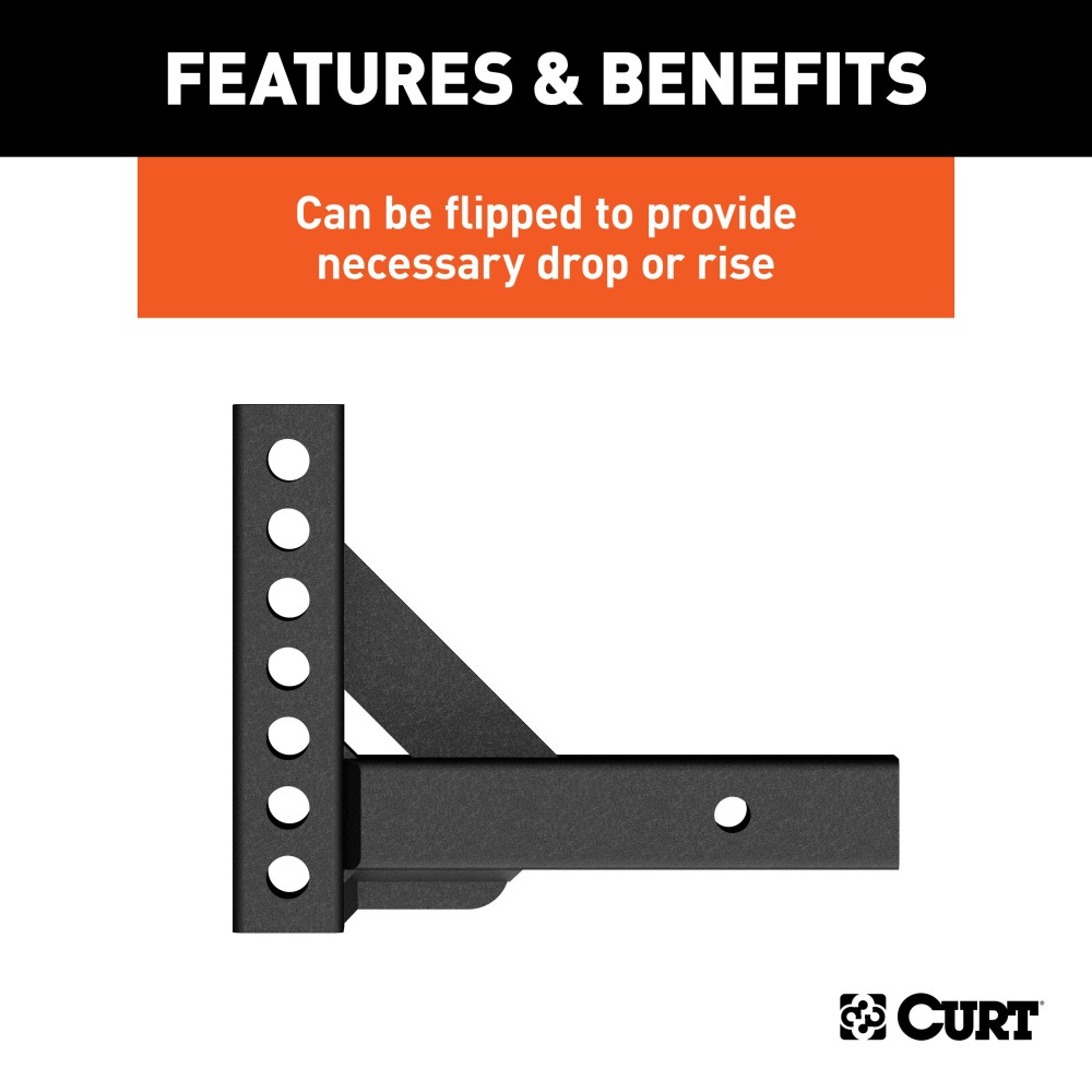 CURT Weight Distribution Replacement Shank for Towing CURT weight distribution replacement shank designed for heavy-duty towing and compatibility with 2 inch hitch receivers.