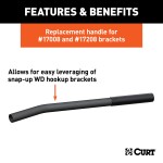 CURT Weight Distribution Hitch with Lift Handle Accessory CURT weight distribution hitch lift handle for improved trailer control
