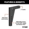 CURT Weight Distribution Replacement Shank for 2 Inch Hitch CURT weight distribution shank in durable black finish for 2 inch hitch receiver.