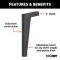 CURT Weight Distribution Replacement Shank for Heavy-Duty Towing CURT weight distribution replacement shank made of steel for 2 inch hitch receivers