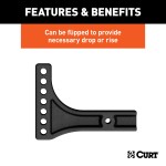 CURT Weight Distribution Replacement Shank for 2.5 Inch Receiver CURT weight distribution replacement shank for heavy-duty 2.5 inch hitch receivers, designed for versatility and durability.