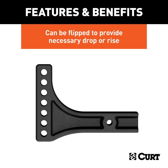 CURT Weight Distribution Replacement Shank for 2.5 Inch Receiver CURT weight distribution replacement shank for heavy-duty 2.5 inch hitch receivers, designed for versatility and durability.