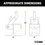 CURT Weight Distribution Hitch Brackets for Spring Bars CURT weight distribution hitch bracket providing secure spring bar attachment