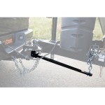 CURT trunnion bar replacement spring bar with pre-attached chain, forged steel, powder coat, for hitch #17302