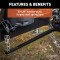 CURT deep drop weight distribution hitch with adjustable shank for lifted trucks, enhancing vehicle and trailer control