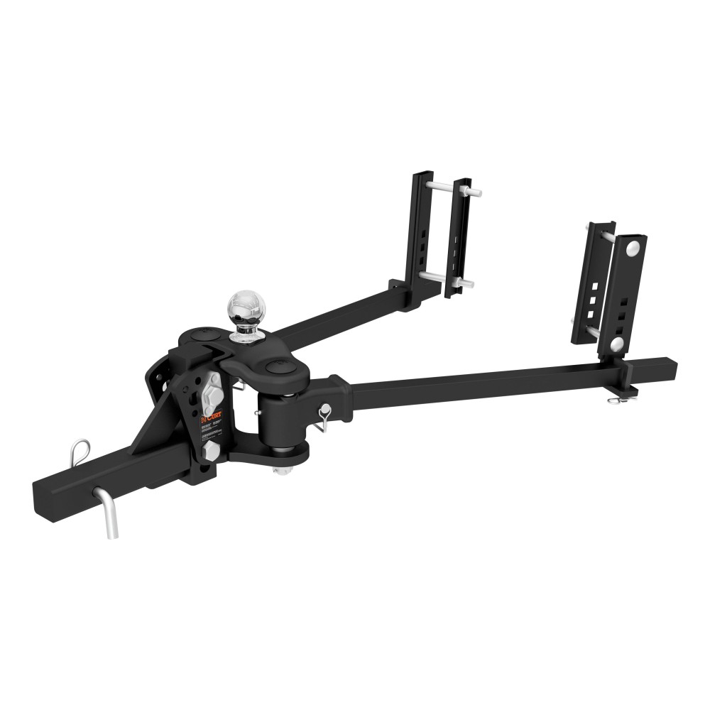 CURT TruTrack Advanced Weight Distribution Hitch with Sway Control CURT TruTrack weight distribution hitch with integrated sway control system