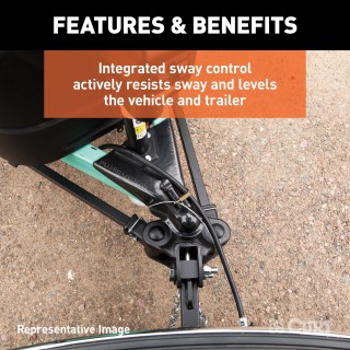 CURT TruTrack Advanced Weight Distribution Hitch with Sway Control CURT TruTrack weight distribution hitch with integrated sway control system