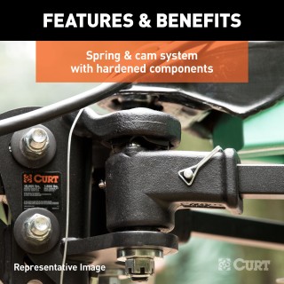CURT TruTrack Advanced Weight Distribution Hitch with Sway Control CURT TruTrack weight distribution hitch with integrated sway control system