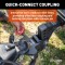 CURT TruTrack Trailer-Mounted Hitch with Sway Control CURT TruTrack weight distribution hitch featuring integrated sway control and quick-connect coupler.