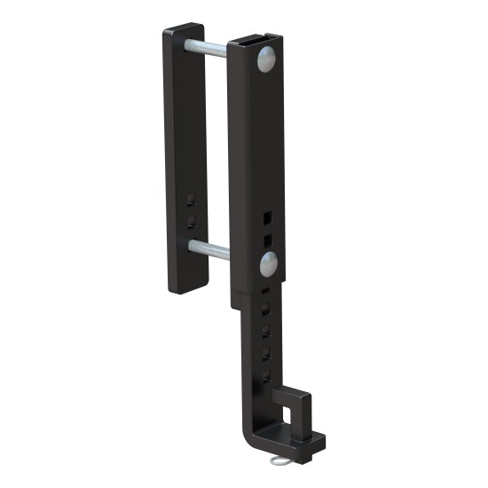 Heavy-duty CURT TruTrack adjustable support brackets for trailer hitches