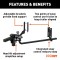 CURT TruTrack Weight Distribution Hitch with Integrated Sway Control CURT TruTrack WD hitch features integrated sway control, adjustable support brackets, and durable spring bars for safe towing.