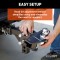CURT TruTrack Weight Distribution Hitch with Integrated Sway Control CURT TruTrack WD hitch features integrated sway control, adjustable support brackets, and durable spring bars for safe towing.