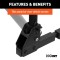 CURT Hitch-Mounted Bike Rack for Secure and Easy Bike Transport CURT hitch-mounted bike rack with black powder coat finish, fitting 1-1/4" or 2" receivers, holding up to two bikes.
