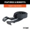 CURT Hitch-Mounted Bike Rack for Secure and Easy Bike Transport CURT hitch-mounted bike rack with black powder coat finish, fitting 1-1/4" or 2" receivers, holding up to two bikes.