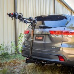 CURT Premium Bike Rack with Anti-Wobble Shank for 4 Bikes CURT premium bike rack, fits 2 inch hitch, holds 4 bikes, anti-wobble shank