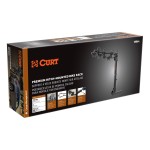 CURT Premium Bike Rack with Anti-Wobble Shank for 4 Bikes CURT premium bike rack, fits 2 inch hitch, holds 4 bikes, anti-wobble shank