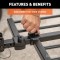 CURT Tray-Style Hitch-Mounted Bike Rack for Secure Transport CURT tray-style bike rack with hitch-mount, holding four bikes securely.