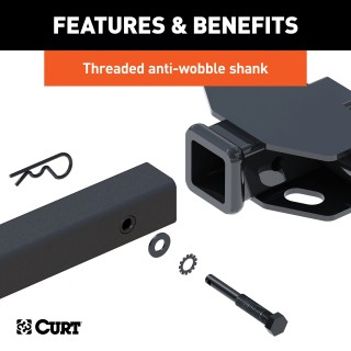 CURT Tray-Style Hitch-Mounted Bike Rack for Secure Transport CURT tray-style bike rack with hitch-mount, holding four bikes securely.