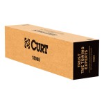 CURT Aluminum Bike Rack - Lightweight & Secure Platform Design CURT aluminum bike rack #18088 mounted on vehicle, holds two bikes securely.