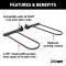 CURT tray-style bike rack with adjustable cradles for various bike sizes