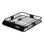 CURT Roof Rack Cargo Carrier with Extension for Extra Storage CURT roof rack cargo carrier with extension offering increased storage space on vehicle