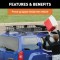CURT Roof Rack Cargo Carrier, Expandable to 16 sq ft CURT roof rack cargo carrier with extension offers extra storage for vehicles