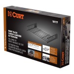 CURT Roof Rack Cargo Carrier, Expandable to 16 sq ft CURT roof rack cargo carrier with extension offers extra storage for vehicles