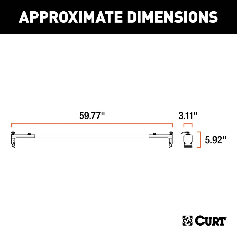 CURT Jeep Roof Rack Crossbars for Wrangler JL and Gladiator CURT Jeep roof rack crossbars mounted on a Jeep Wrangler JL or Gladiator, offering enhanced cargo storage.