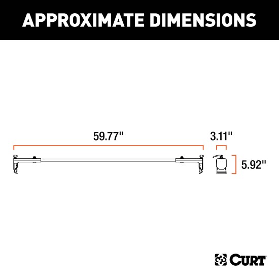 CURT Jeep Roof Rack Crossbars for Wrangler JL and Gladiator CURT Jeep roof rack crossbars mounted on a Jeep Wrangler JL or Gladiator, offering enhanced cargo storage.
