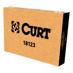 CURT Roof Rack Cargo Carrier for Secure Vehicle Storage CURT roof rack cargo carrier on vehicle, showing secure storage of bulky items.