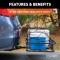 CURT Hitch-Mounted Cargo Carrier with Heavy-Duty Steel CURT basket cargo carrier with 6-inch tall sides for secure travel, fits most receiver hitches, holds up to 500 lbs.