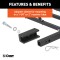 CURT Hitch-Mounted Cargo Carrier with Heavy-Duty Steel CURT basket cargo carrier with 6-inch tall sides for secure travel, fits most receiver hitches, holds up to 500 lbs.