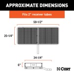CURT Hitch-Mounted Cargo Carrier for Maximum Vehicle Storage CURT cargo carrier hitch-mounted on vehicle, maximizing storage space