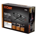 CURT Hitch-Mounted Cargo Carrier for Maximum Vehicle Storage CURT cargo carrier hitch-mounted on vehicle, maximizing storage space